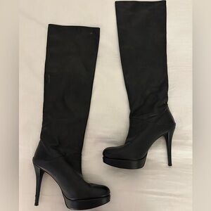 Stuart Weitzman Black Heeled Boots